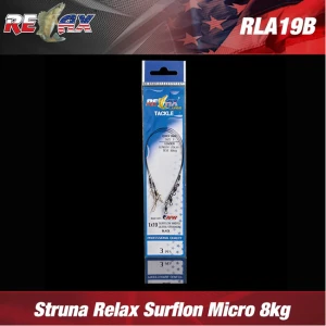 STRUNA RELAX SURFLON MICRO ULTRA BLACK 3buc/plic 8kg 25cm STRUNA RELAX SURFLON MICRO ULTRA BLACK 3buc/plic 8kg 25cm