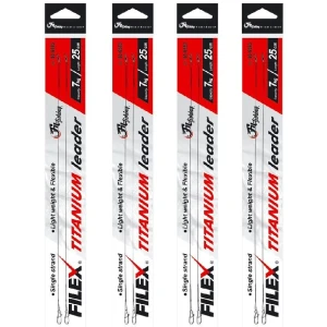 Struna Filex Titanium Leader, 9kg, 25cm, 2buc/pac Struna Filex Titanium Leader, 9kg, 25cm, 2buc/pac