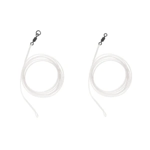 Struna Fluorocarbon Carp Spirit cu Vartej Fluoro Leader Ring Swivel 35lbs 100cm