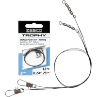 Struna ZEBCO Trophy Steel Rolling 1x7, 25cm, 15kg, 2buc/pac