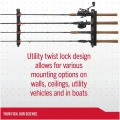 Suport de Perete pentru Lansete Berkley Twist Lock Utility 4 Rod Rack Suport de Perete pentru Lansete Berkley Twist Lock Utility 4 Rod Rack