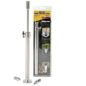 SUPORT TELESCOPIC INOX EXTRA CARP BANK STICK CU ADAPTOR DE PONTON 3 IN 1 30 50CM