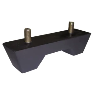 Suport Chila din Cauciuc Dur ALLROUNDMARIN cu 2 Bolturi M10, 153x44mm