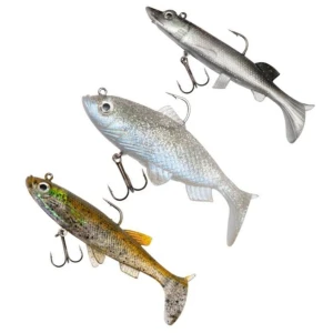 Kit Zebco Swimbait Pike Lure Pack, Natural, 12cm, 3buc/pac Kit Zebco Swimbait Pike Lure Pack, Natural, 12cm, 3buc/pac