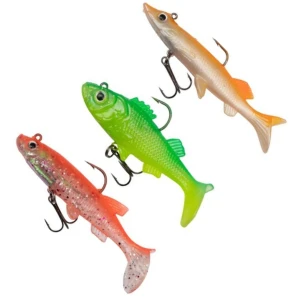 Kit Zebco Zander Swimbait Lure Pack, Fluoro, 10cm, 3buc/pac Kit Zebco Zander Swimbait Lure Pack, Fluoro, 10cm, 3buc/pac