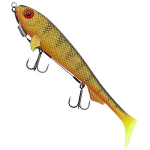 Shad FOX RAGE Super Slick Shad Loaded, UV Natural Perch, 23cm, 1buc/pac  Shad FOX RAGE Super Slick Shad Loaded, UV Natural Perch, 23cm, 1buc/pac