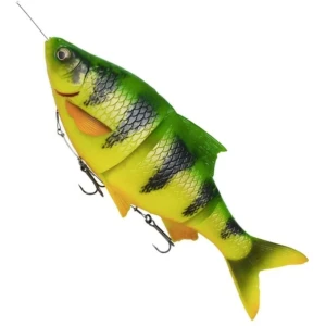 Swimbait Articulat SAVAGE GEAR 4D Line Thru Roach SS, Firetiger, 80g, 18cm, 1buc/pac