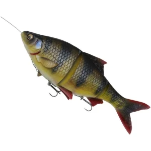 Swimbait Articulat SAVAGE GEAR 4D Line Thru Roach SS, Perch, 80g, 18cm, 1buc/pac Swimbait Articulat SAVAGE GEAR 4D Line Thru Roach SS, Perch, 80g, 18cm, 1buc/pac