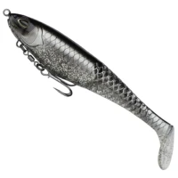 Swimbait BERKLEY PowerBait Cullshad Shallow, Black Ghost, 20cm, 79g, 1buc/pac