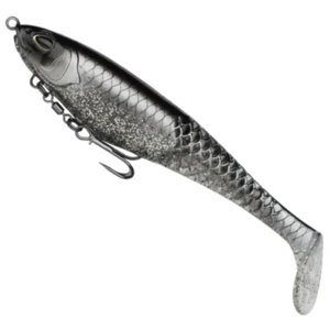 Swimbait BERKLEY PowerBait Cullshad Shallow, Black Ghost, 20cm, 79g, 1buc/pac