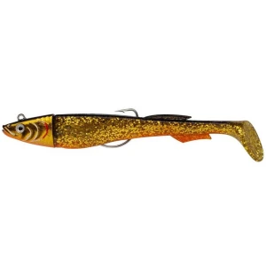 Swimbait Berkley PowerBait Power Sardine, Gold Motoroil, 12cm, 20g, 3buc/pac