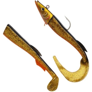 Swimbait Berkley Powerbait Power Sandeel, Gold Motoroil, 65g, 17cm, 1buc/pac Swimbait Berkley Powerbait Power Sandeel, Gold Motoroil, 65g, 17cm, 1buc/pac