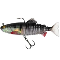 Swimbait FOX Rage Replicant Jointed, UV Young Perch, 15cm, 60g