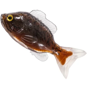 Swimbait LIVE TARGET Sunfish Unrigged, Black / Brown, 11cm, 2buc/pac