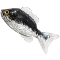 Swimbait LIVE TARGET Sunfish Unrigged, Black / Silver, 8.5cm, 4buc/pac