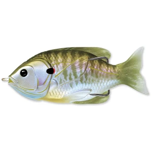 Swimbait Live Target Hollow Body Sunfish Walking Bait, Natural / Olive, 7.5cm, 12g  Swimbait Live Target Hollow Body Sunfish Walking Bait, Natural / Olive, 7.5cm, 12g