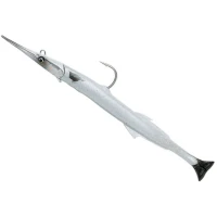 Swimbait SAVAGE GEAR 3D Soft Lures Kit Pre Riggeds Needlefish Pulse Tail, Pearl White Silver, 26g, 18g, 1buc/pac Swimbait SAVAGE GEAR 3D Soft Lures Kit Pre Riggeds Needlefish Pulse Tail, Pearl White Silver, 26g, 18g, 1buc/pac