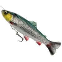 Swimbait SAVAGE GEAR 4D Line Thru Pulse Tail Trout SS, Green Silver, 16cm, 51g, 1buc/pac