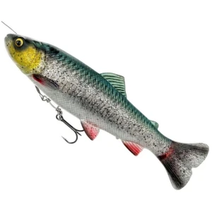 Swimbait SAVAGE GEAR 4D Line Thru Pulse Tail Trout SS, Green Silver, 16cm, 51g, 1buc/pac