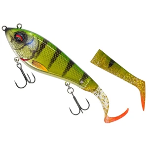 Swimbait SAVAGE GEAR Deviator Tail SS, Chrome Perch, 16.5cm 48g, 1+2buc/pac