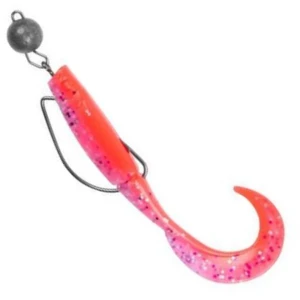 Swimbait ZEBCO Demonic Curly Tails, Fluoro, 5g, 7.5cm, 1buc/pac