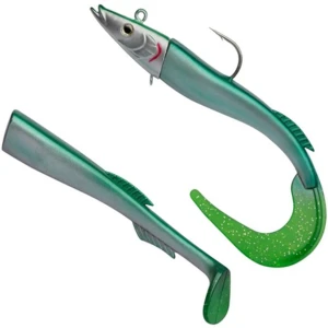 Twister BERKLEY Power Sandeel, Ayu Green, 21cm, 130g, 1buc/pac