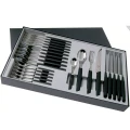 Set 24 Tacamuri 6 Persoane Victorinox, Swiss Modern Table Set, Lama Zimtata 12cm, Negru Set 24 Tacamuri 6 Persoane Victorinox, Swiss Modern Table Set, Lama Zimtata 12cm, Negru