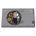 Set 24 Tacamuri 6 Persoane Victorinox, Swiss Modern Table Set, Lama Zimtata 12cm, Negru Set 24 Tacamuri 6 Persoane Victorinox, Swiss Modern Table Set, Lama Zimtata 12cm, Negru