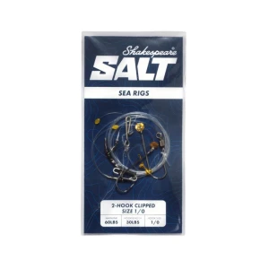 Taparina SHAKESPEARE Salt 2 Hook Clipped Rig, marimea 2, 1buc/pac