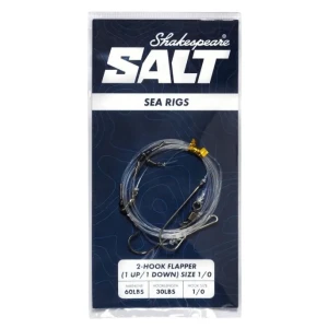 Taparina SHAKESPEARE Salt Sea Rigs 2 Hook Flapper, 1 up/1 down, marimea 2, 1buc/pac
