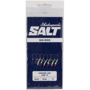 Taparina SHAKESPEARE Sandeel Rig, Size 12, 20Lbs, 1buc/pac Taparina SHAKESPEARE Sandeel Rig, Size 12, 20Lbs, 1buc/pac