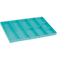 Organizator Sertar Modular Rive Waterproof, Aqua, 30mm Organizator Sertar Modular Rive Waterproof, Aqua, 30mm