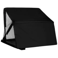 Tava Laterala cu Paravan CUZO Quantum, Black, 61x40x7cm