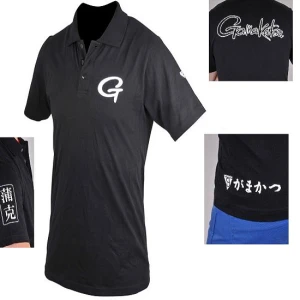 TRICOU GAMAKATSU POLO NEGRU G-WAPPEN MARIME XL