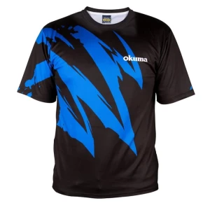 TRICOU OKUMA MOTIF NEGRU/ALBASTRU XL