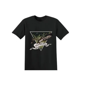 TRICOU OKUMA T-SHIRT PIKE BLACK MARIME M