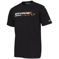 Tricou Savage Gear  Signature Logo Black Ink Mar.2xl Tricou Savage Gear  Signature Logo Black Ink Mar.2xl