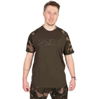 Tricou Fox Outline T-shirt, Khaki Camo Marime S