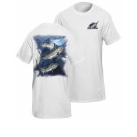 Tricou Flying Fisherman Marlin White Tee L Tricou Flying Fisherman Marlin White Tee L