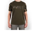 Tricou Fox Raglan Black Camo Sleeves T-Shirt, Marime 2XL