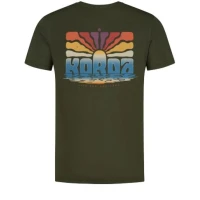 Tricou Korda Dawn Vibes Tee, Dark Olive Marimea Xl