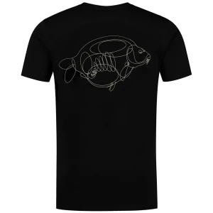 Tricou KORDA One Liner Tee Black, MarimeL Tricou KORDA One Liner Tee Black, MarimeL