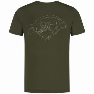 Tricou KORDA One Liner Tee Olive, Marime M Tricou KORDA One Liner Tee Olive, Marime M