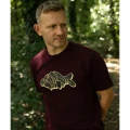 Tricou Korda Outline Tee, Burgundy , Marime M Tricou Korda Outline Tee, Burgundy , Marime M