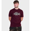 Tricou Korda Outline Tee, Burgundy , Marime XL Tricou Korda Outline Tee, Burgundy , Marime XL