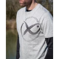 Tricou MATRIX Large Mesh Logo T-Shirt, Grey, Marime S