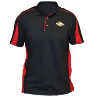 Tricou Polo DYNAMITE BAITS cu Maneca Scurta, Negru / Rosu, Marime L