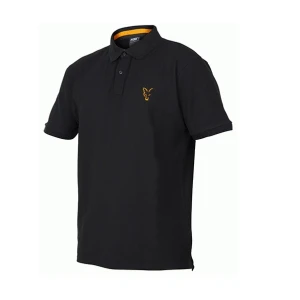 Tricou Polo FOX Collection Orange And Black Polo Shirt Marime L
