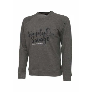 Tricou Savage Gear Simply Savage Grey Mar. XL Tricou Savage Gear Simply Savage Grey Mar. XL