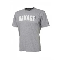 Tricou Savage Gear Simply Savage Light Grey Mar. S